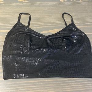 Shein black crop top size S